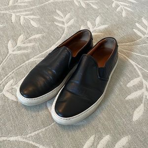 Woman by common projects black leather slip on sneakers